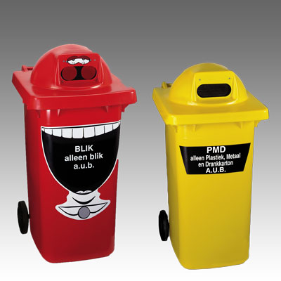 Conteneur poubelle carré  Conteneurs poubelles et collecteurs